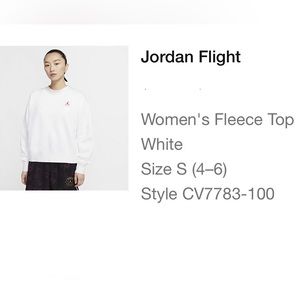Jordan flight women’s fleece top